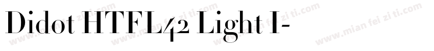 Didot HTFL42 Light I字体转换